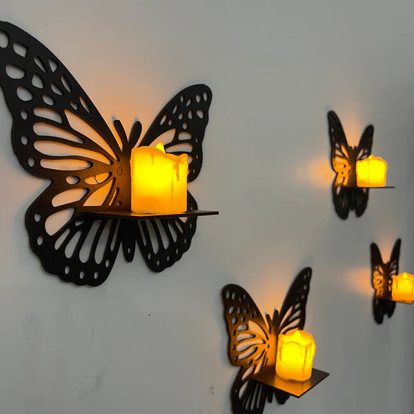 DIY Butterflies shelves Wooden