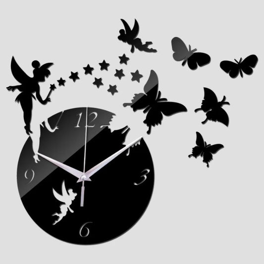 Butterfly-Shaped Wall Clock