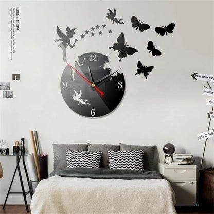 Butterfly-Shaped Wall Clock